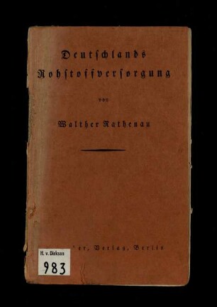 Deutschlands Rohstoffversorgung