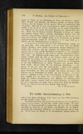 ¬Die¬ deutsche Lehrerversammlung in Köln