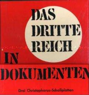 Schallplatten-Kassette über das "Dritte Reich", Kassette