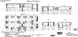 Plochingen: 2.Nebengebäude Wohngebäude Fundamentplan (Schnitte)