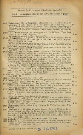 Bibliotheca Catholico-Theologica, Bibliotheca Catholico-Theologica altera. Manuscrits sur vélin et sur papier, livres théologiques imprimés, ouvrages religieux à figures et avec musique notée, ouvrages de différents sujets d'auteurs théologiens, histoire ecclésiastique, histoire de dogmes, histoire et politique des Papes : a la fin nombre de breviaires et missels dernièrement aquis : supplément de nos catalogues XXII et XXXI : en toutes les langues, excepté en Allemand