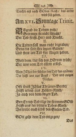Am XVI. Sonntage Trinit.