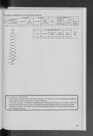 Beschäftigte in Arbeitsstätten 1987 nach Stellung im Betrieb