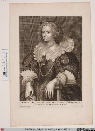 Bildnis Marie Arenberg et de Barbançon, duchesse d', geb. d'Avré