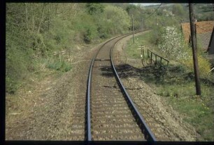 Fußwegübergang in km 43+000 mit Drehkreuz