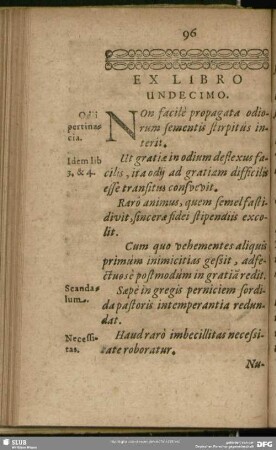 Ex Libro Undecimo