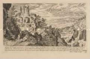 Sibyllentempel und Grotte am Wasserfall bei Tivoli (Nr. 41 der Folge "Vestigi delle antichità di Roma ...")