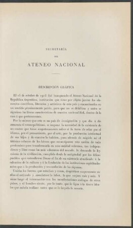 Secretaría del Ateneo Nacional