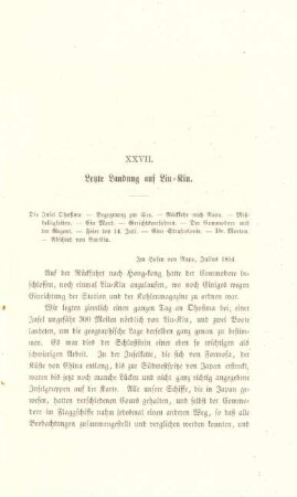 XXVII. Letzte Landung auf Liu-Kiu