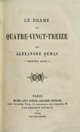 Le drame de quatre-vingt-treize, 1