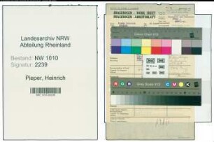 Entnazifizierung Heinrich Pieper , geb. 23.09.1903 (Gastwirt)