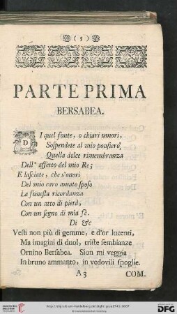 Parte prima