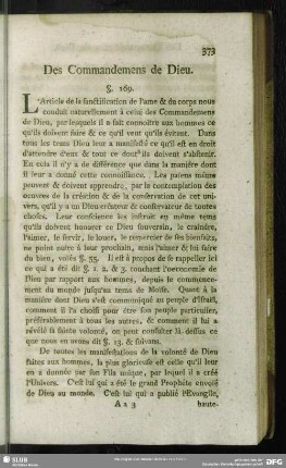 Des Commandemens de Dieu