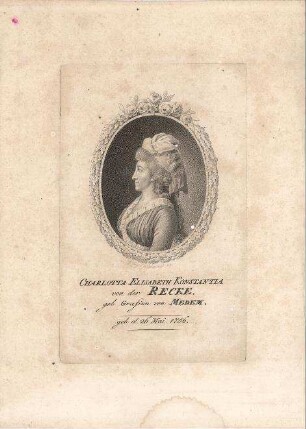 Charlotta Elisabeth Konstantia von der Recke (Porträt)