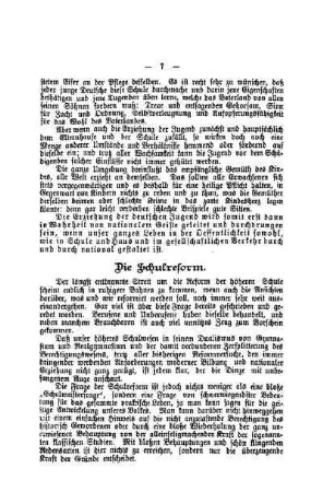 Die Schulreform