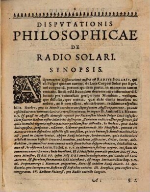 Radius solaris