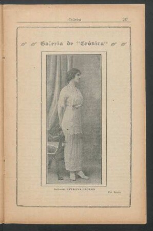 [Retrato de] Señorita Catalina Pagano