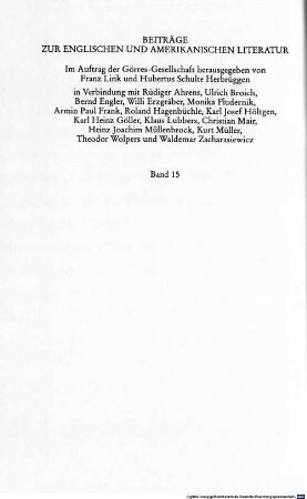 Studien zur englischsprachigen Literatur und deren Stellung in der Weltliteratur. 1, Von Aischylos bis Mark Twain