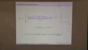 The non-local mean-field equation on an interval.