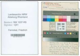 Entnazifizierung Friedrich Fernickel , geb. 10.09.1895 (Buchhalter)
