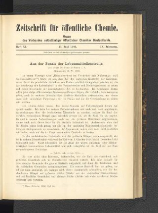 Heft XI. 15. Juni 1903.