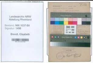 Entnazifizierung Elisabeth Brendt , geb. 04.05.1914 (Arbeitsvermittlerin)