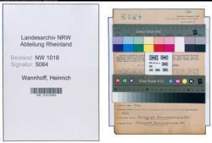 Entnazifizierung Heinrich Wannhoff , geb. 29.01.1907 (Rohrzieher)