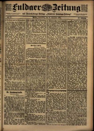 Ausgabe vom Donnerstag, den 26. September 1901.