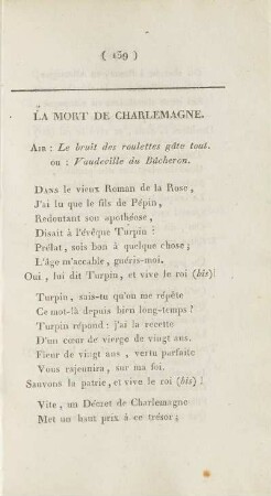 La Mort De Charlemagne.