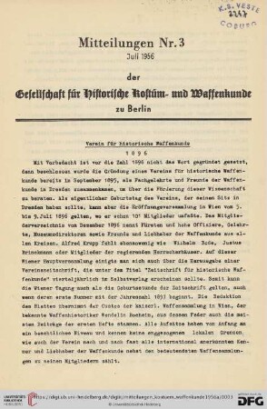 3: Verein für historische Waffenkunde 1896
