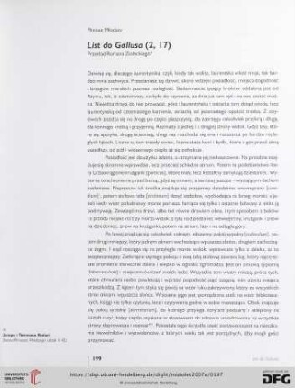 List do Gallusa (2,17)