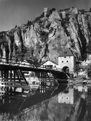 Essing-Neuessing. Markttor mit Altmühlbrücke