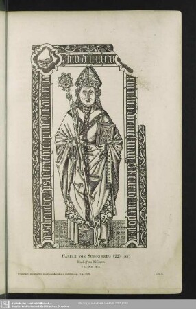 Caspar von Schönberg. Bischof zu Meissen. ✝ 31. Mai 1463
