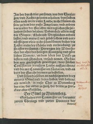 Der Stuel zu Wittemberg