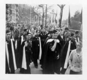 Raumbildband. Reichsparteitag der Arbeit. 100 Bilder. Spanische Jungfalangiften.