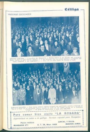 [Vista del festival organizado por la sociedad] Círculo Gallego