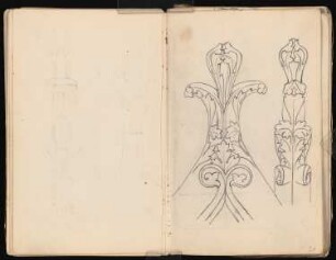 Skizzenbuch: Handskizzen von 1885: Ornamentik