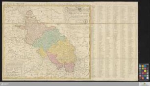 Dvcatvs Silesiae Tabula geographica generalis : statui hodierno, ei nempe qui post pacem Dresdensem locum obtinet, adaptata, iustaque Graducatione rectificata