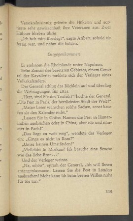 Entgegenkommen