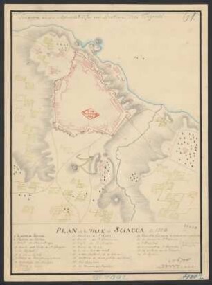 Plan de la ville de Sciacca