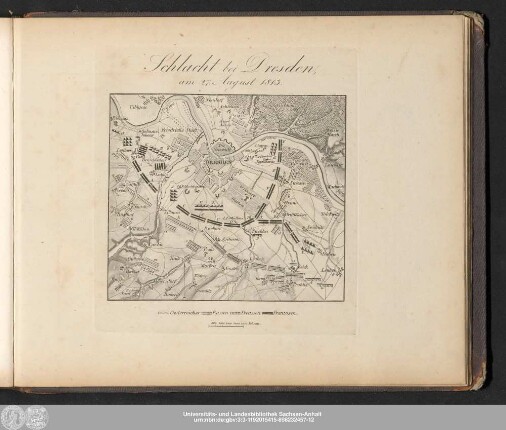 Schlacht bei Dresden, am 27. August 1813.