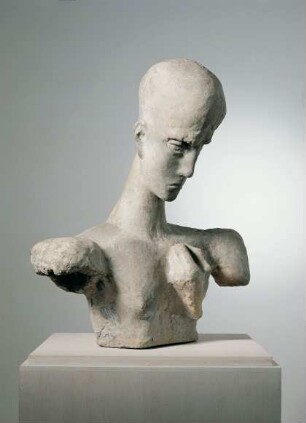 Kopf eines Denkers (mit Hand)