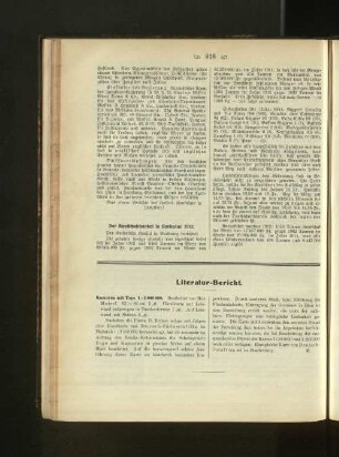Literatur-Bericht und Koloniale Literatur. XX