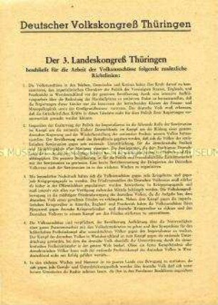 Informationsblatt zur Arbeit der Volksausschüsse Thüringens