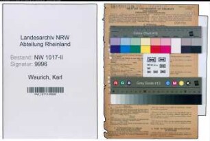 Entnazifizierung Karl Waurich , geb. 12.07.1890 (Beamter)