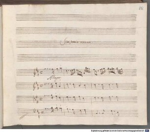 La Merope, V (7), Coro, strings, woodwinds - BSB Mus.ms. 206 : [spine title:] LA MEROPE // OPEUA[!] // ATTO I (- III)