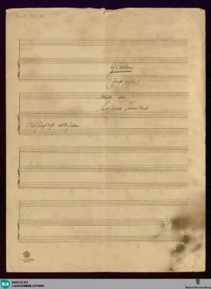 Glocken - Mus. Hs. 1418,124 : V, pf; E|b; KauS p.112