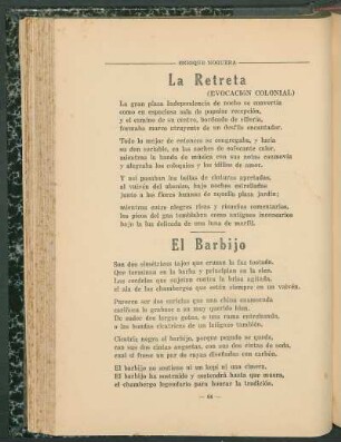 La Retreta : (Evocación colonial)