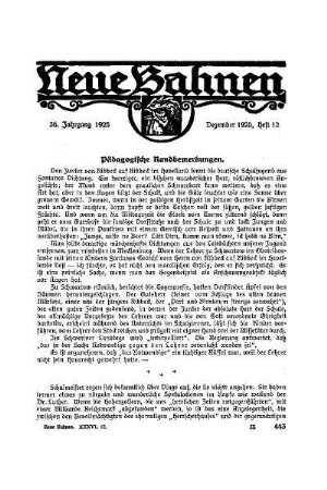 Pädagogische Randbemerkungen