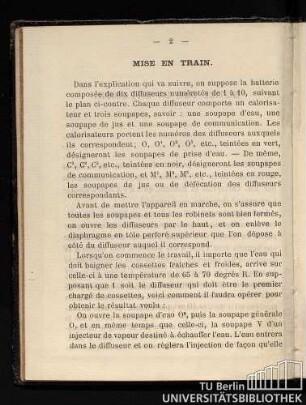 Mise en train